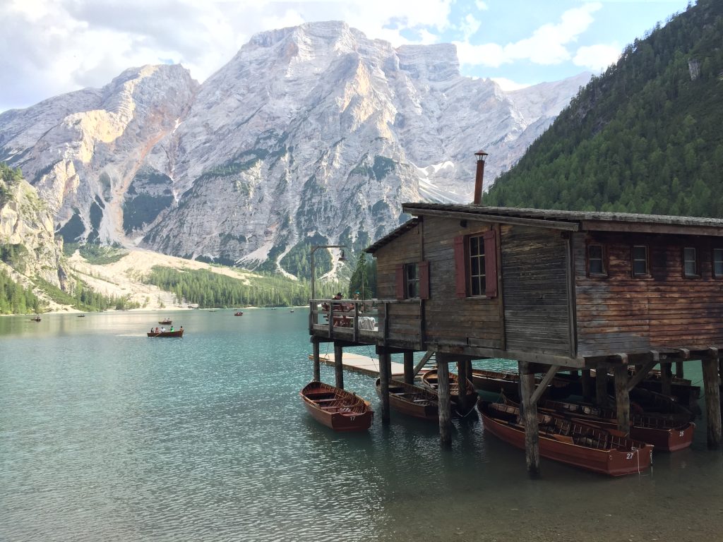Boats on Lago di Braies