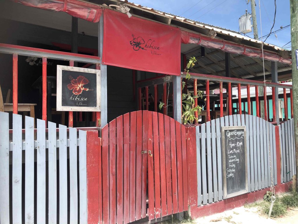 Dine at Hibisca - one of the things to do on Caye Caulker