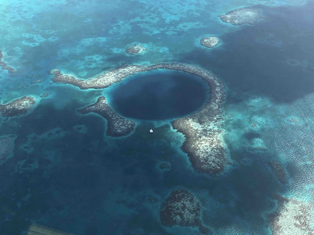 The Blue Hole in Belize