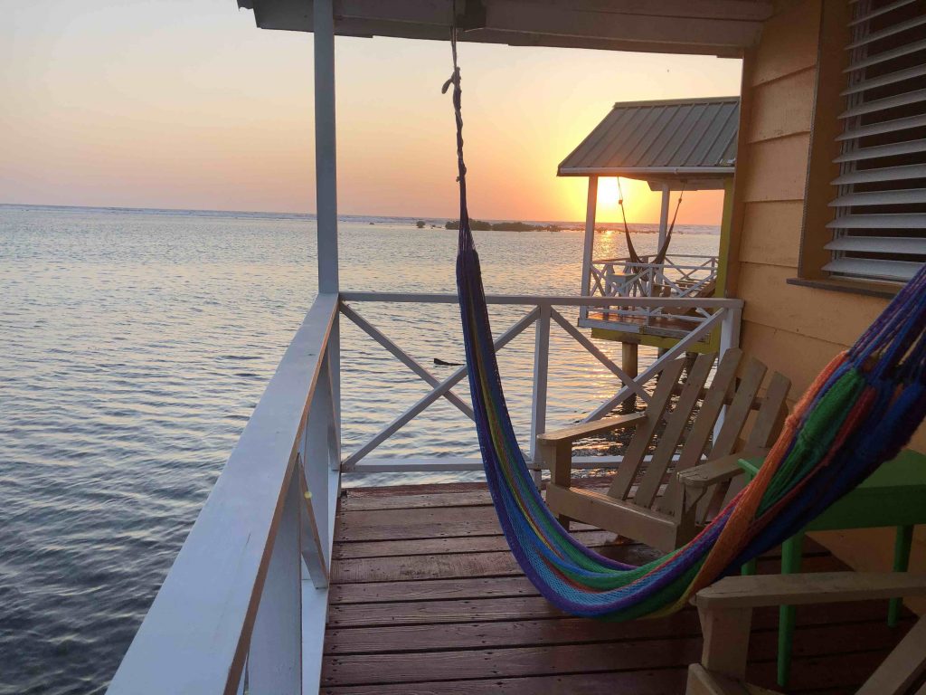 Hammock and Caribbean sunrise