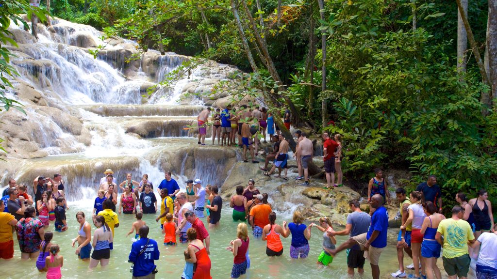 These people obviously didn't know how to avoid the the crowds at Dunn's River Falls. 