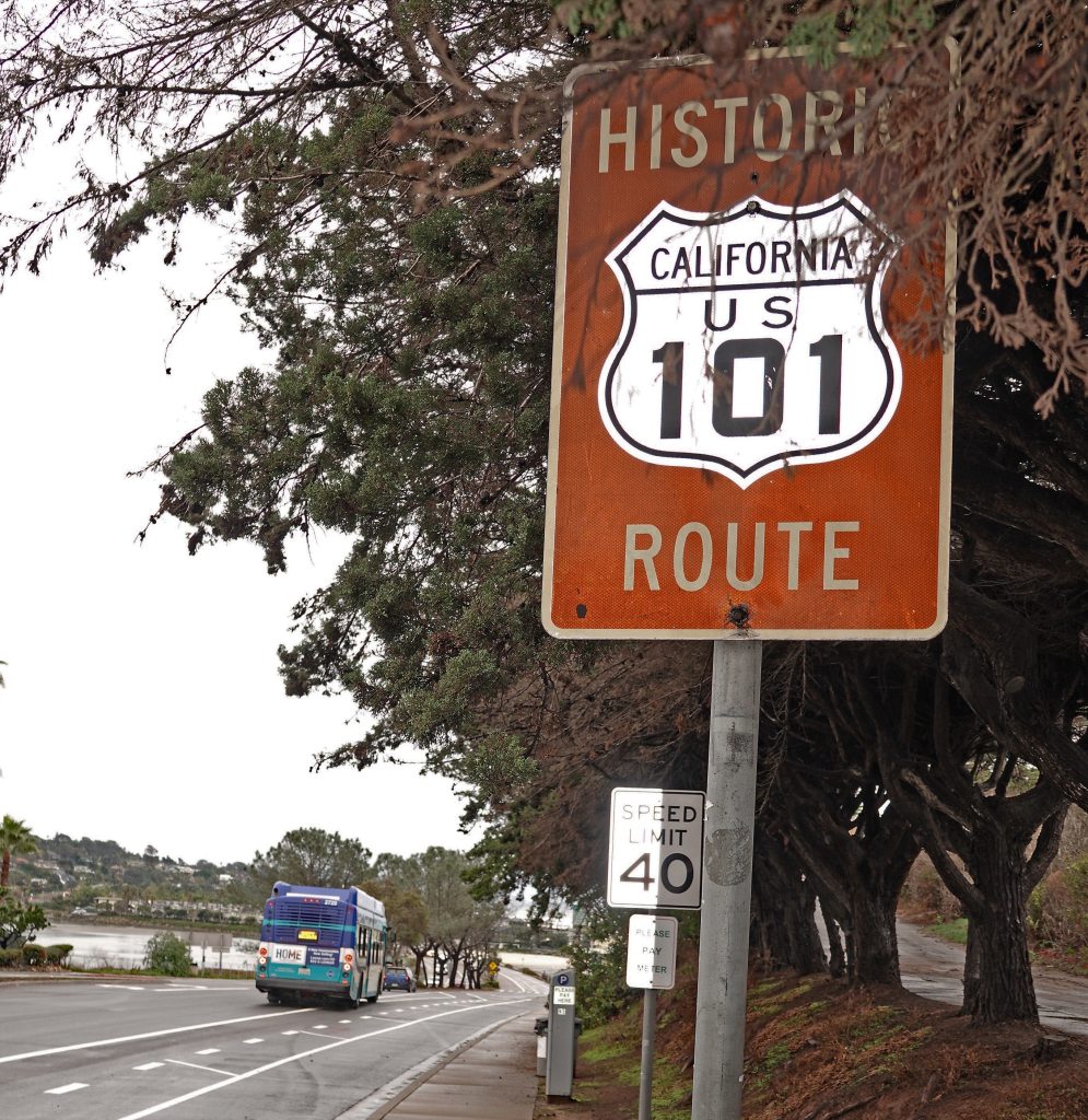 Historic route California Hwy 101 - Harley Davidson road trip adventure