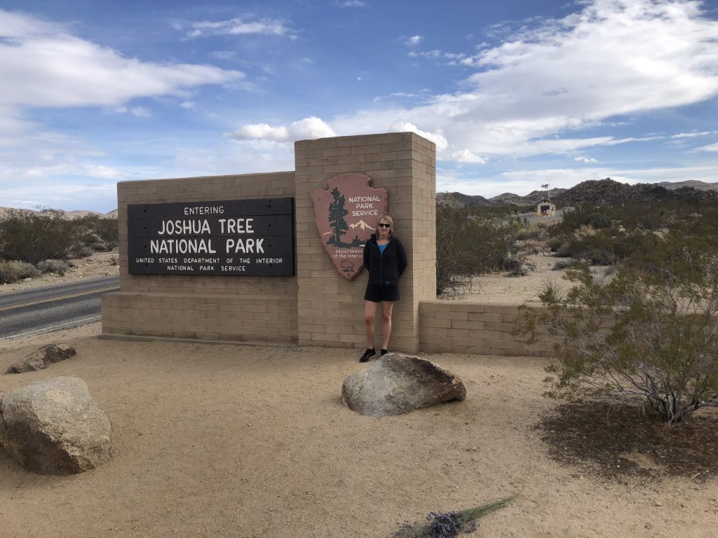 Entering Joshua Tree National Park signage