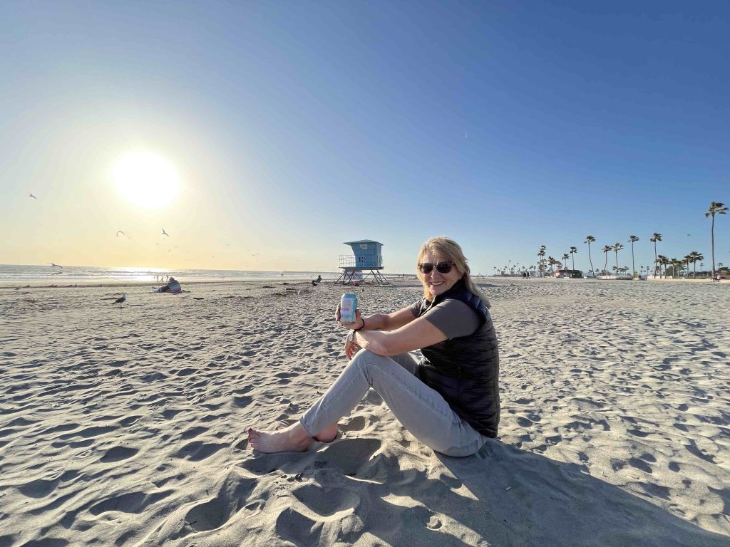 Mary at the Oceanside - Harley Davidson road trip adventure